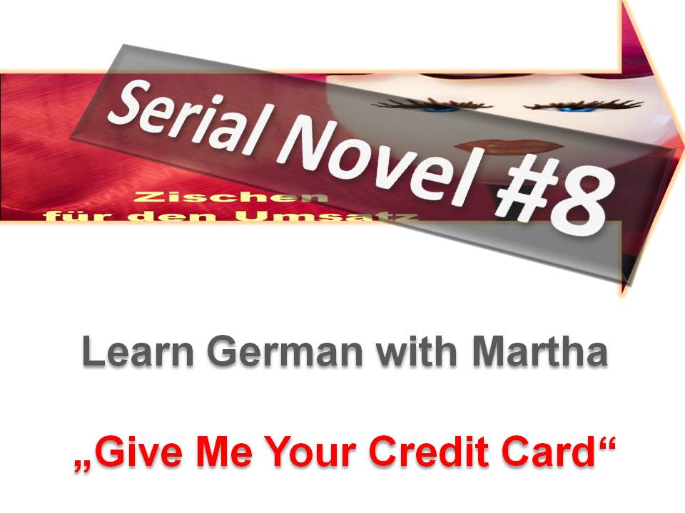 Prsentation - Novel 8 - Give me your credit card - Deckblatt